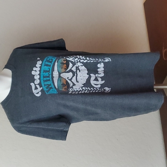 M/L unisex "Feelin' Willie Fine" gray tshirt (see measurements) - Picture 3 of 8